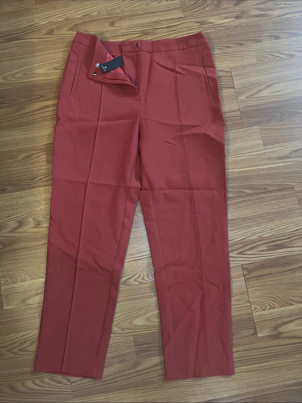 Lulu's Rust Red Tailored Dress Pants